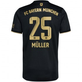 Fußballtrikots FC Bayern München Thomas Muller 25 2021-2022 Kurzarm Auswärts-trikot kaufen